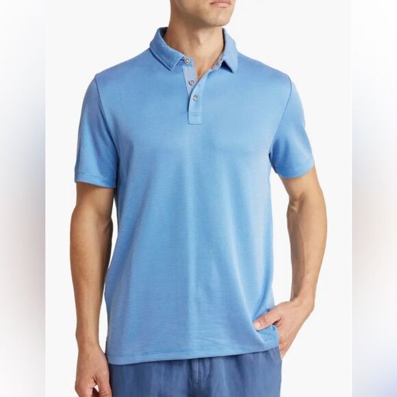 Tommy Bahama blue Breezeway Spectator Polo shirt Size Large - Picture 2 of 7